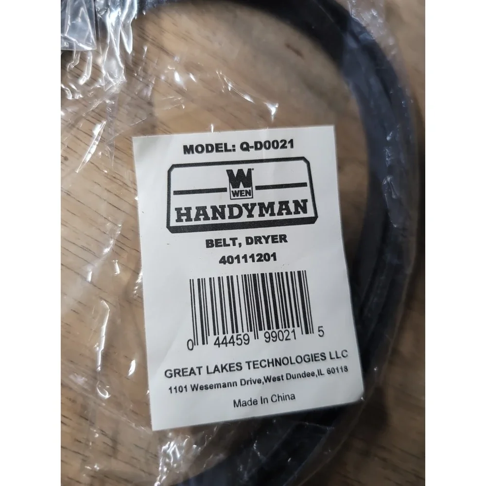 WEN Handyman Q-D0021 Dryer Belt (part‎ 40111201)